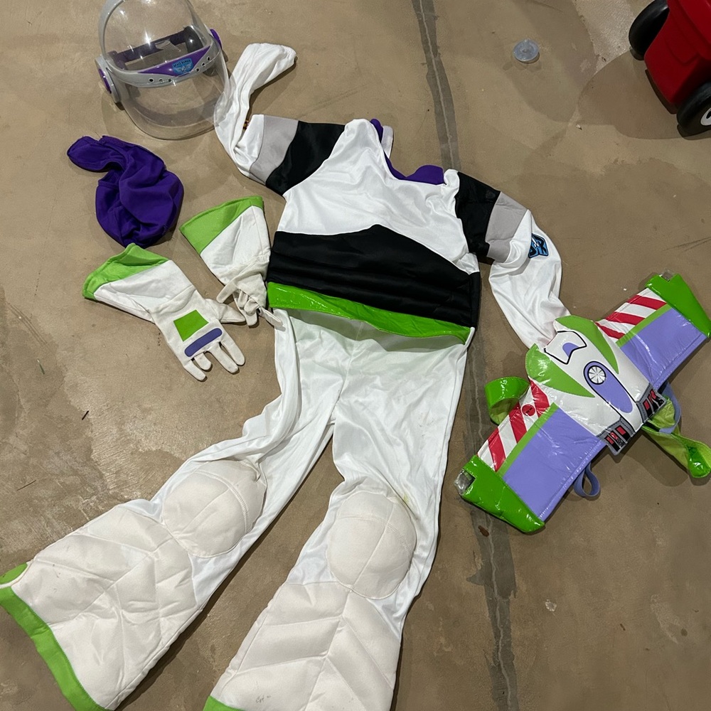 Disney Buzz Lightyear Superhero Costume White and Green